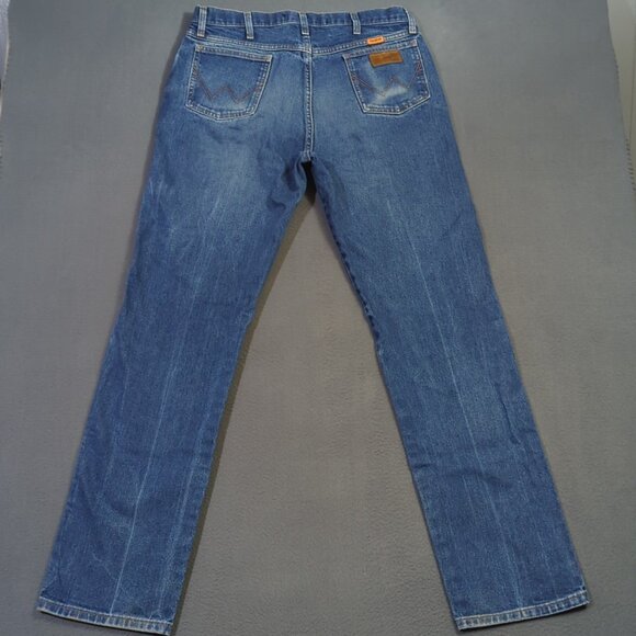 Wrangler FR Jeans Men's 36x36 Fits 36x35 Blue 13 Original Flame Resistant Denim - Picture 3 of 13